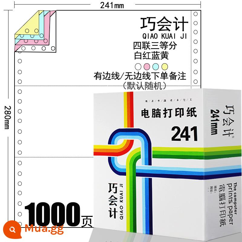 Kiều kế toán kim máy in giấy 241-3 liên hai bằng hai liên ba bằng ba liên một hai ba bằng bốn liên năm liên sáu liên 1 liên giao nhận bảng kê xuất nhập kho hóa đơn giấy photocopy - 1000 trang 241-4 trang chia làm 3 phần bằng nhau