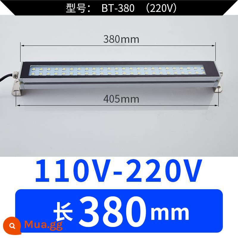 Đèn LED Máy Công Cụ Đèn Làm Việc CNC Máy Tiện CNC Chống Cháy Nổ Đèn Vuông Đèn Tiết Kiệm Năng Lượng 220V Đèn Chiếu Sáng Dầu Chống Thấm Nước 24 - dài 380mm 220V