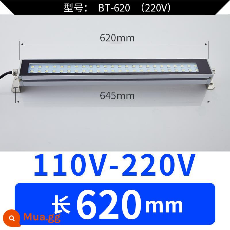 Đèn LED Máy Công Cụ Đèn Làm Việc CNC Máy Tiện CNC Chống Cháy Nổ Đèn Vuông Đèn Tiết Kiệm Năng Lượng 220V Đèn Chiếu Sáng Dầu Chống Thấm Nước 24 - dài 620mm 220V