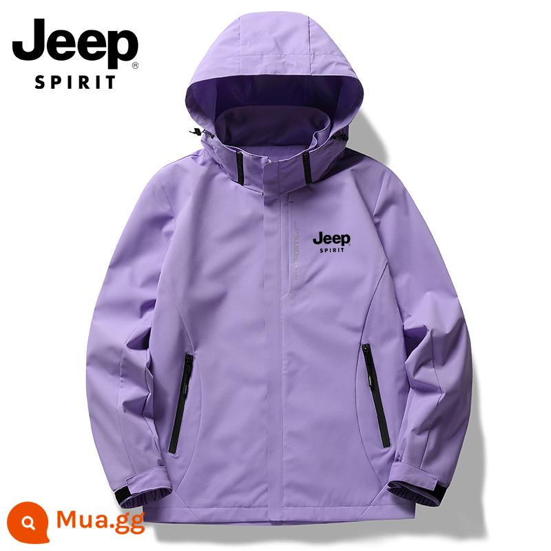 Jeep Jeep Sports Windskin Packet Áo khoác gói nữ đi bộ ngoài trời đi du lịch ngoài trời Vận động - Violet [phong cách của phụ nữ]