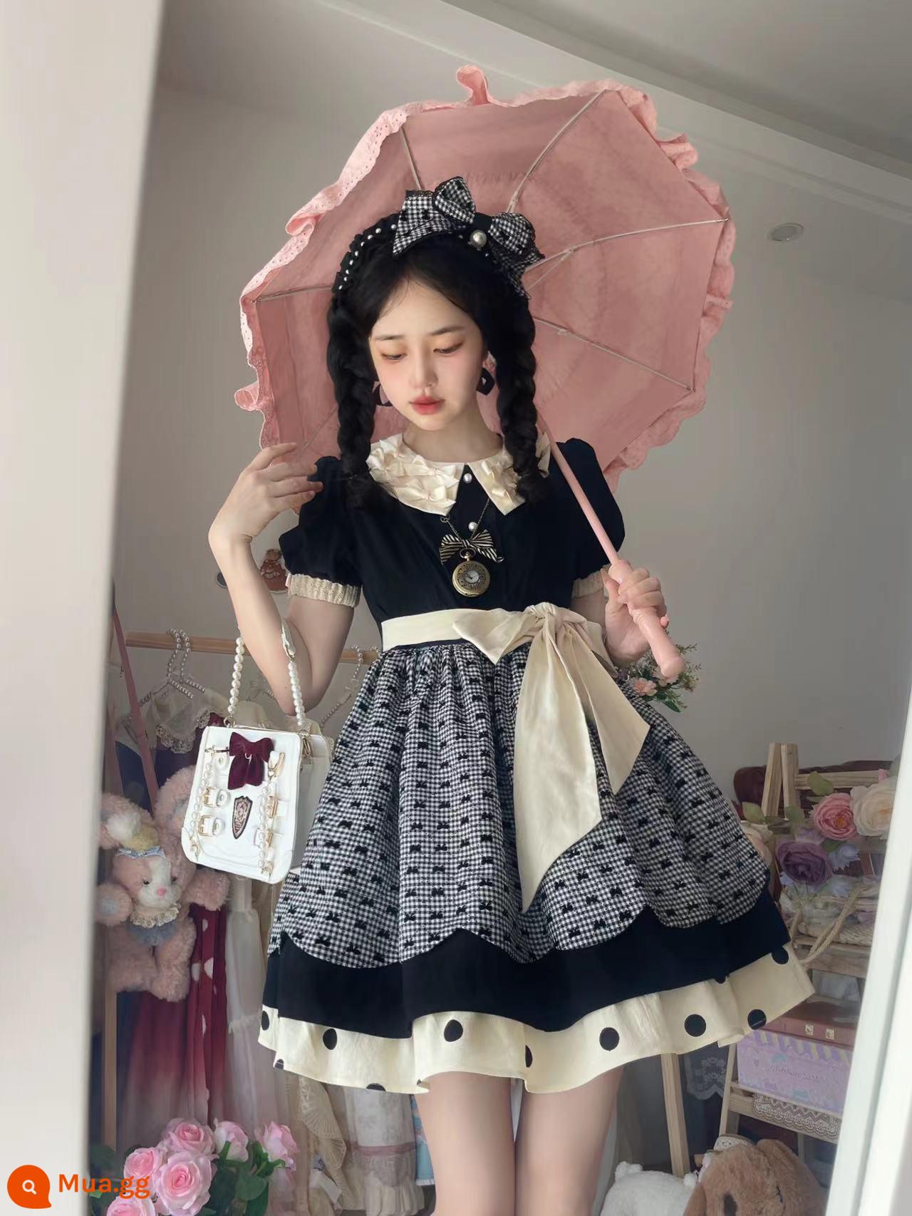 Thời hạn đặt chỗ【Trà chiều của Jenny 2.0 OP】Peach Soda Original Lolita Cotton Doll Feel - phiên bản dài