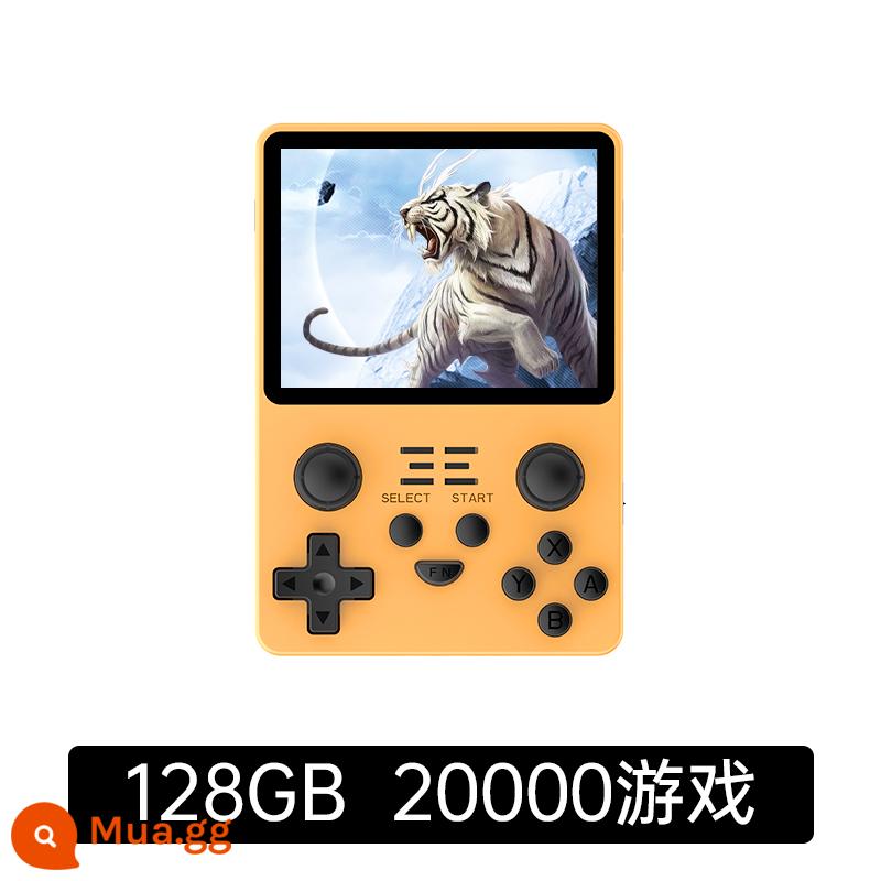 Powkiddy 2022 MỚI RGB20S RETRO MỞ RETRO SOURCE MÁY GBA Pokemon PESTABLE PS1 Arcade King Zhenliang Three Kingdoms Wushuang PSP Single Tiger Little Tiger Phiên bản - Cam 128G