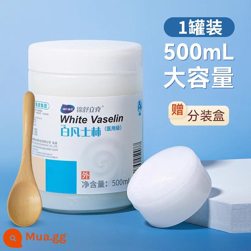 Haishi Hainuo Y Tế Vaseline Trắng 500Ml Thuốc Dầu Nguyên Chất Khô Nứt Dưỡng Ẩm Tinh Dầu Bôi Trơn Chính Hãng - 500ml*1 chai [đi kèm thìa gỗ + hộp đựng]