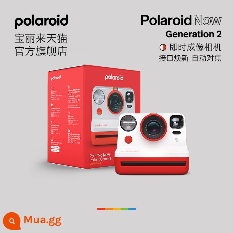 Polaroid chính thức hiện là camera polaroid camera retro camera hình ảnh giấy ảnh sinh viên món quà sinh viên - Đỏ Gen2