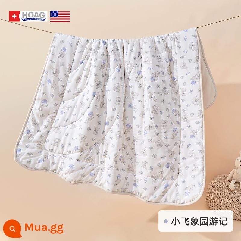 Chăn bông bé Hoag của Mỹ mùa đông cotton nguyên chất nhiệt độ không đổi cho bé chăn mùa thu đông mẫu giáo chăn bông trẻ em bốn mùa - Ghi chú du lịch Công viên Dumbo [Ấm nhẹ] (Nhiệt độ phòng khuyến nghị 16-24oC)