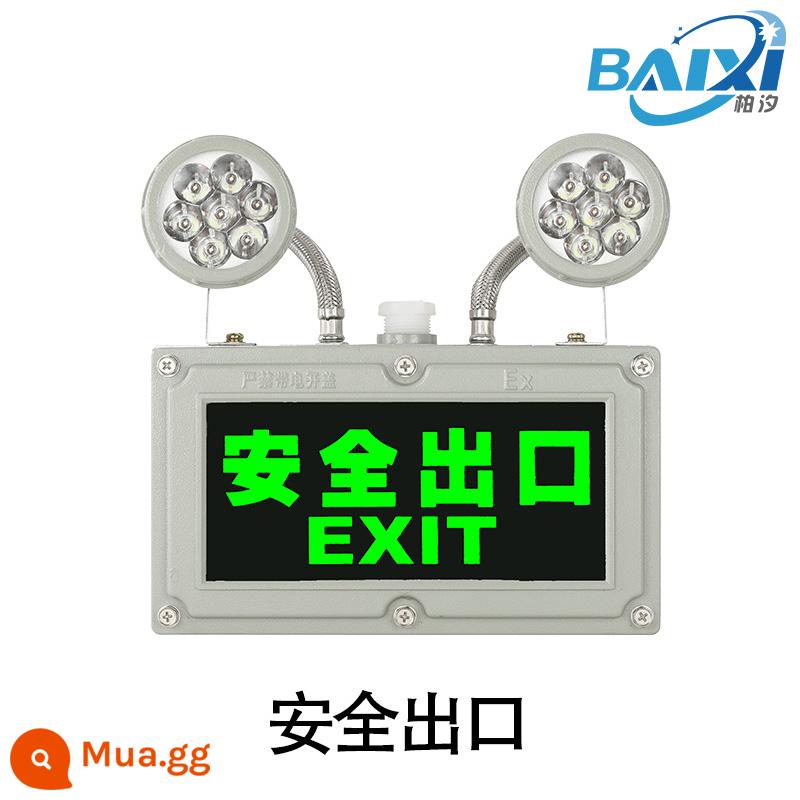 Đèn LED chiếu sáng khẩn cấp chống cháy nổ Biển báo sơ tán cháy C Chiếu sáng trạm xăng EX Đèn báo thoát hiểm an toàn chống cháy nổ - Chống cháy nổ đa chức năng-lớn-chuyển tiếp