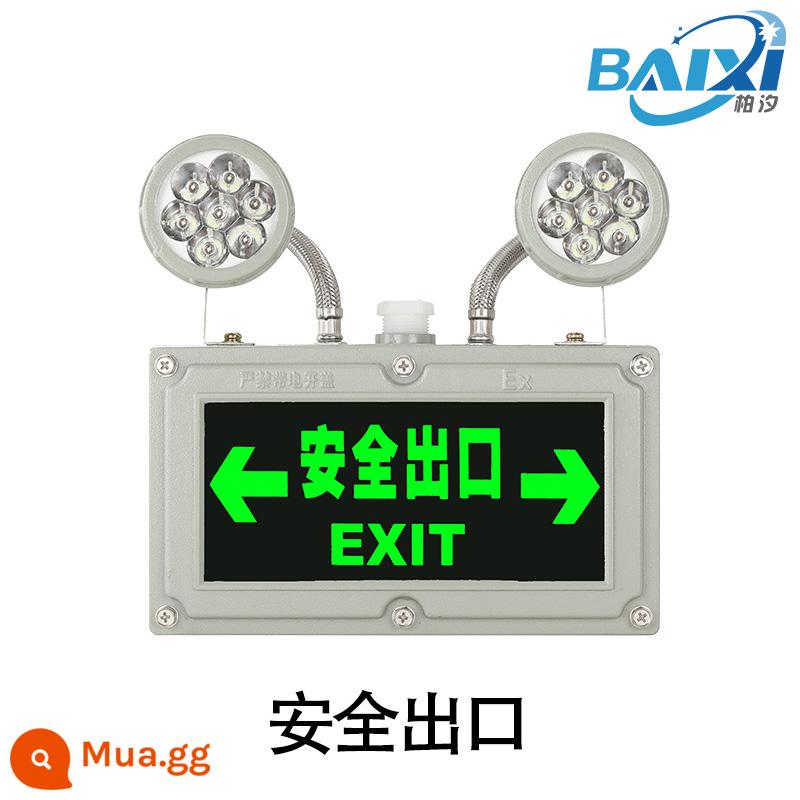 Đèn LED chiếu sáng khẩn cấp chống cháy nổ Biển báo sơ tán cháy C Chiếu sáng trạm xăng EX Đèn báo thoát hiểm an toàn chống cháy nổ - Chống cháy nổ đa năng-lớn-hai chiều