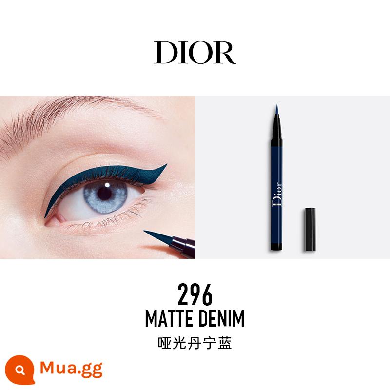 [Quà tặng năm mới] Bút kẻ mắt dạng lỏng Dior Stunning Show Trang điểm hoàn màu mượt mà không thấm nước - 296 màu xanh denim mờ