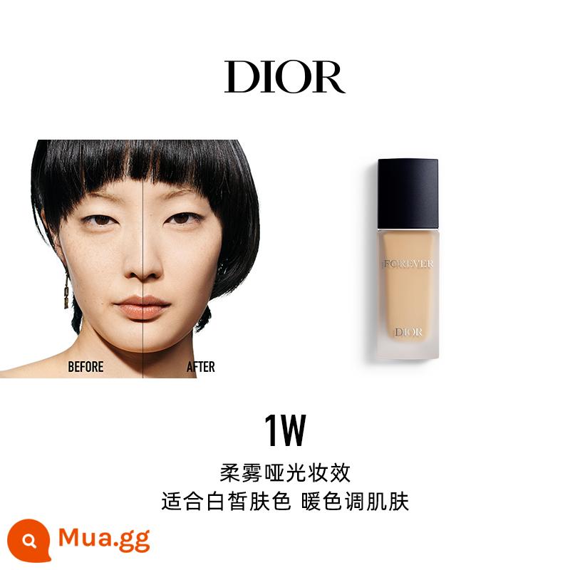 [Quà tặng ngày lễ] Kem nền dạng lỏng khóa trang điểm thế hệ mới Dior Dior lì cho da dầu giữ lớp trang điểm mà không cần cọ trang điểm - Soft Mist Matte No. 1W (Tông da trắng, tông mềm và ấm)