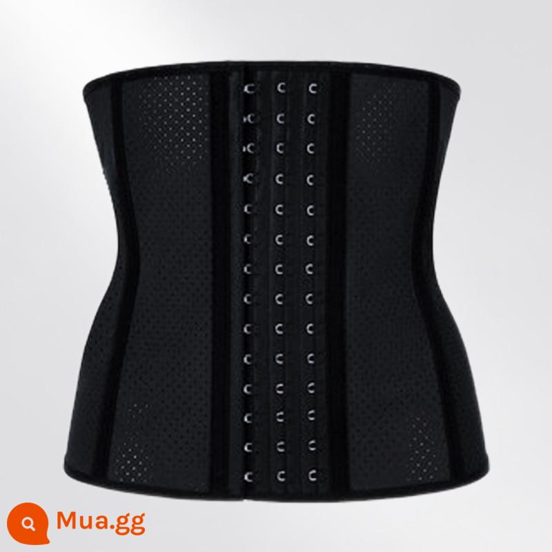 Guansu everkeep thoáng khí phần mỏng ek eo nhựa nịt bụng corset sau sinh đai corset đặc biệt định hình cơ thể tráng định hình - [kiểu ngắn 9 xương] Bầu trời đầy sao đen (khuyên dùng)