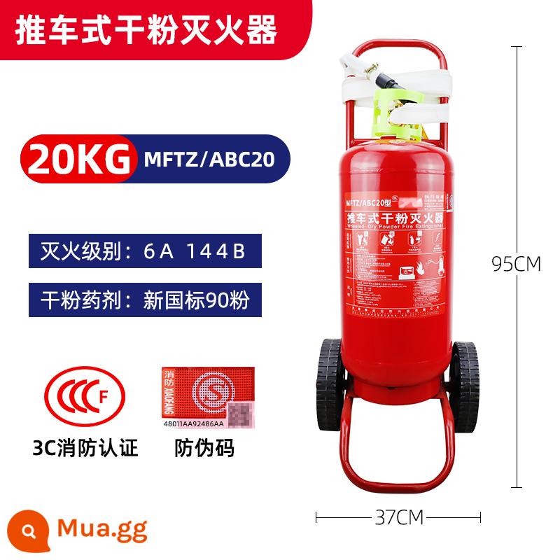 Shop chuẩn quốc gia có bình chữa cháy xách tay bột khô 4kg tại nhà shop có xe hơi xe hơi riêng - [Bình chữa cháy xe đẩy 20kg]