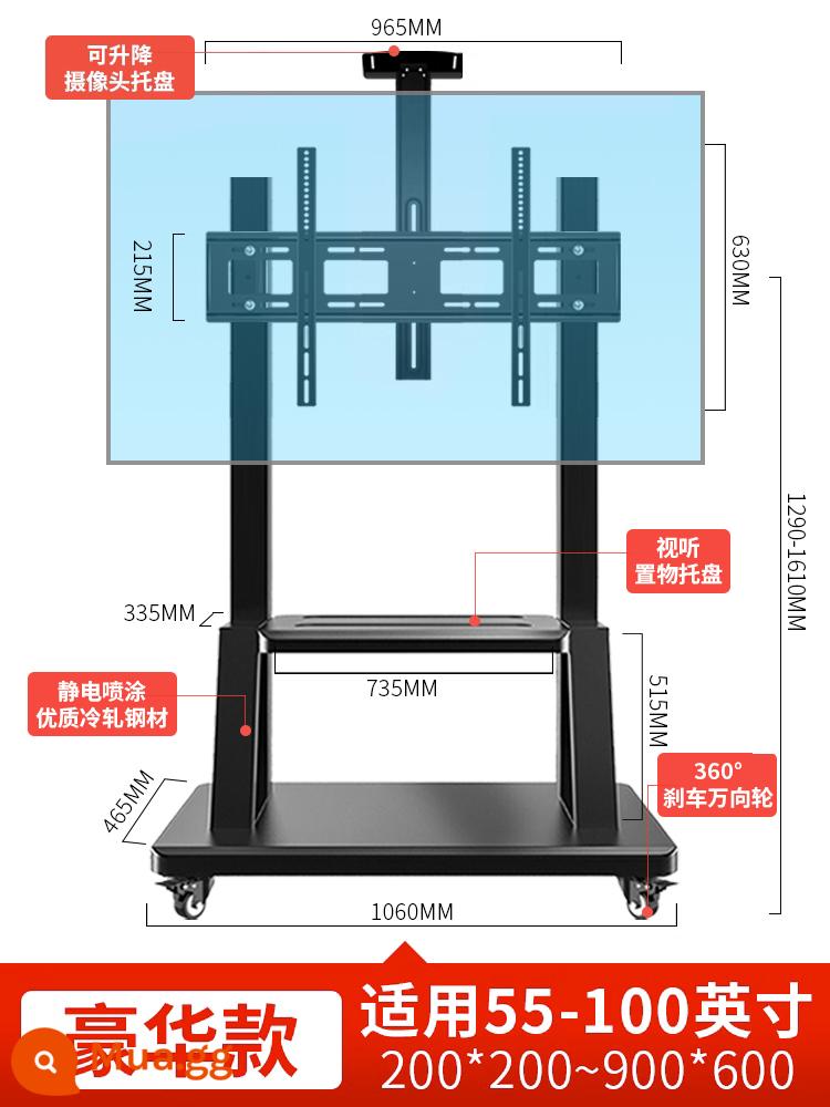 Giá đỡ TV Hạ cánh xoay bằng kính thiên văn di động Thích hợp cho Xe đẩy có bánh xe Xiaomi Hisense 75 inch Huawei - Phiên bản cao cấp 55-100 inch, tải trọng 400 pound, bảo hành trọn đời