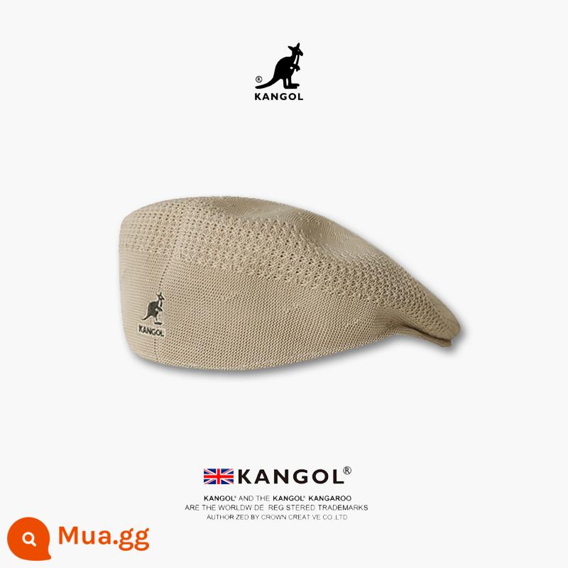 [Chính hãng chính thức] Mũ nồi kangaroo KANGOL Tropic 504 xu hướng thu đông nam nữ cùng kiểu mũ len - Nhãn đen trắng [lưới] tóc thẳng làm sẵn