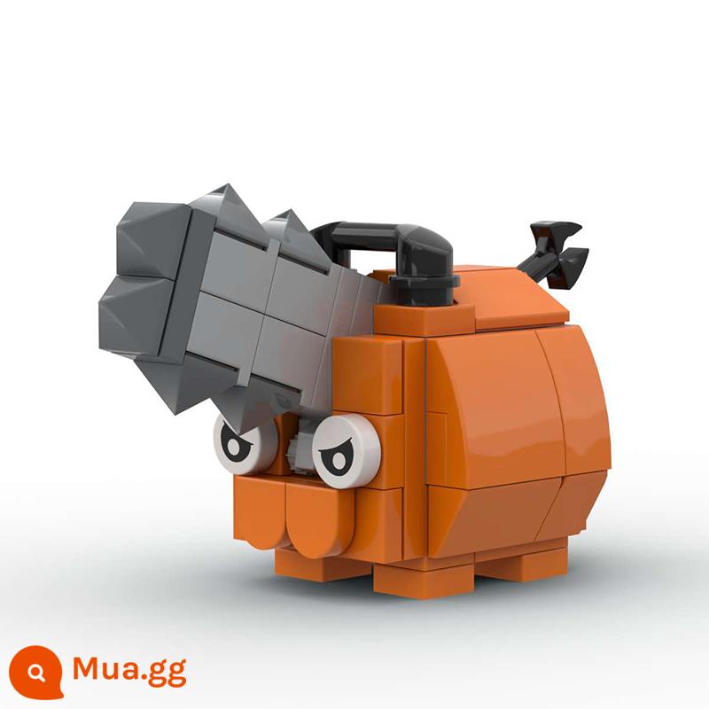 Sáng Tạo Mộc Khối Xây Dựng Máy Cưa Xích Minifigure 3D Ngoại Vi Áp Dụng Lego Demon Bobo Chita Cưa Người Đồ Chơi Lắp Ráp - Pochita