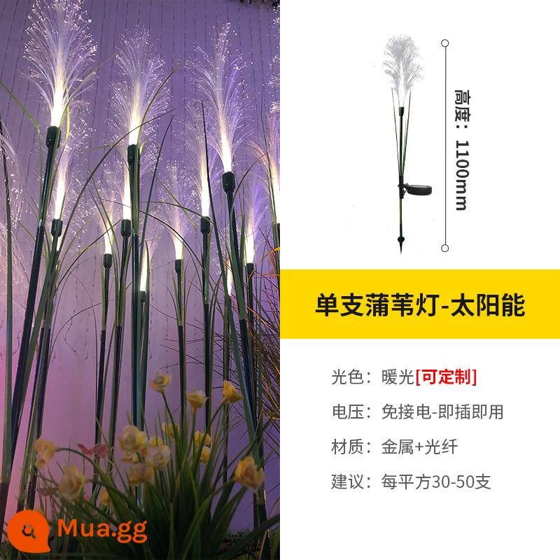 Đèn LED Năng Lượng Mặt Trời Phát Quang Tai Lúa Mì Đèn Sậy Công Viên Ngoài Trời Trang Trí Sân Vườn Cảnh Quan Đèn Chiếu Sáng Sợi Quang Pampas Cỏ Đèn - Đèn đơn cỏ Pampas (loại năng lượng mặt trời)