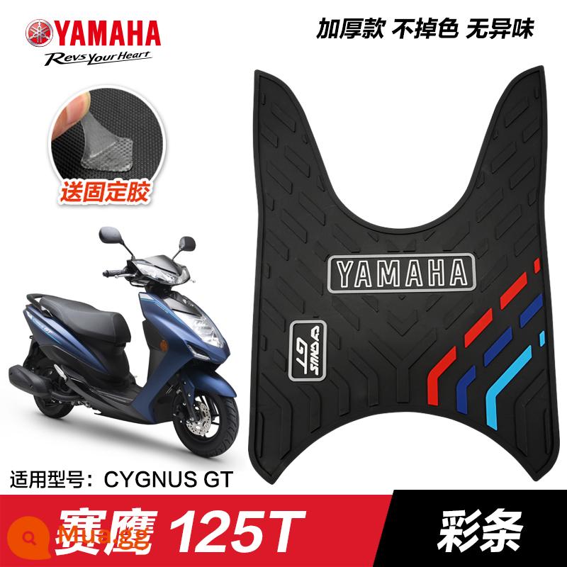 Yamaha Saiying GT Fuxi Patrol Eagle Asahi Eagle Fuying Qiaoge i125 miếng đệm chân sửa đổi phụ kiện miếng đệm chân xe tay ga - Old Saiying GT125—Sọc chéo