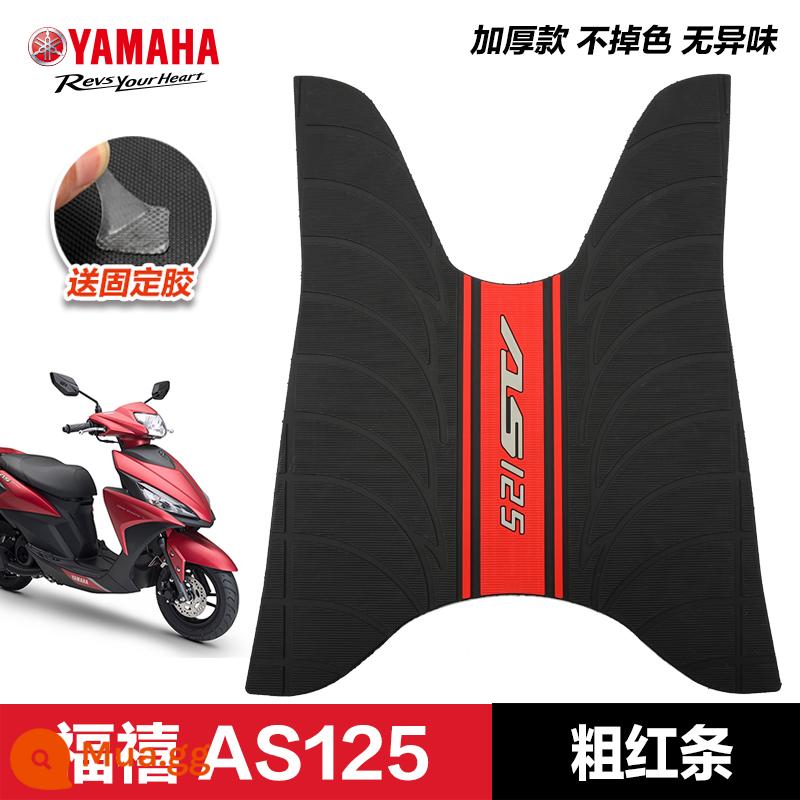 Yamaha Saiying GT Fuxi Patrol Eagle Asahi Eagle Fuying Qiaoge i125 miếng đệm chân sửa đổi phụ kiện miếng đệm chân xe tay ga - Husi AS125—dải đỏ dày