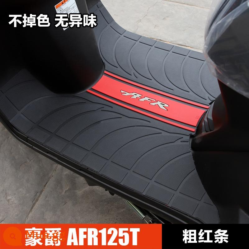 Haojue đầu máy xe lửa City Eagle AFR125 HJ125T-27 bàn đạp pad miếng đệm cao su foot pad sửa đổi phụ kiện - AFR - thanh màu đỏ dày