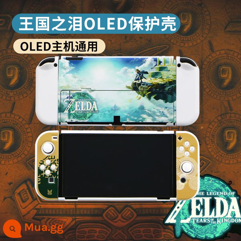 Kingdom Tears Công tắc chủ đề Zelda Túi lưu trữ Nintendo vỏ bảo vệ Switch oled Gói máy chủ Kingdom Tears 24 miếng Hộp băng 60 miếng Phụ kiện trò chơi NS gói nhỏ - Vỏ bảo vệ Tears of the Kingdom [chỉ dành cho OLED]