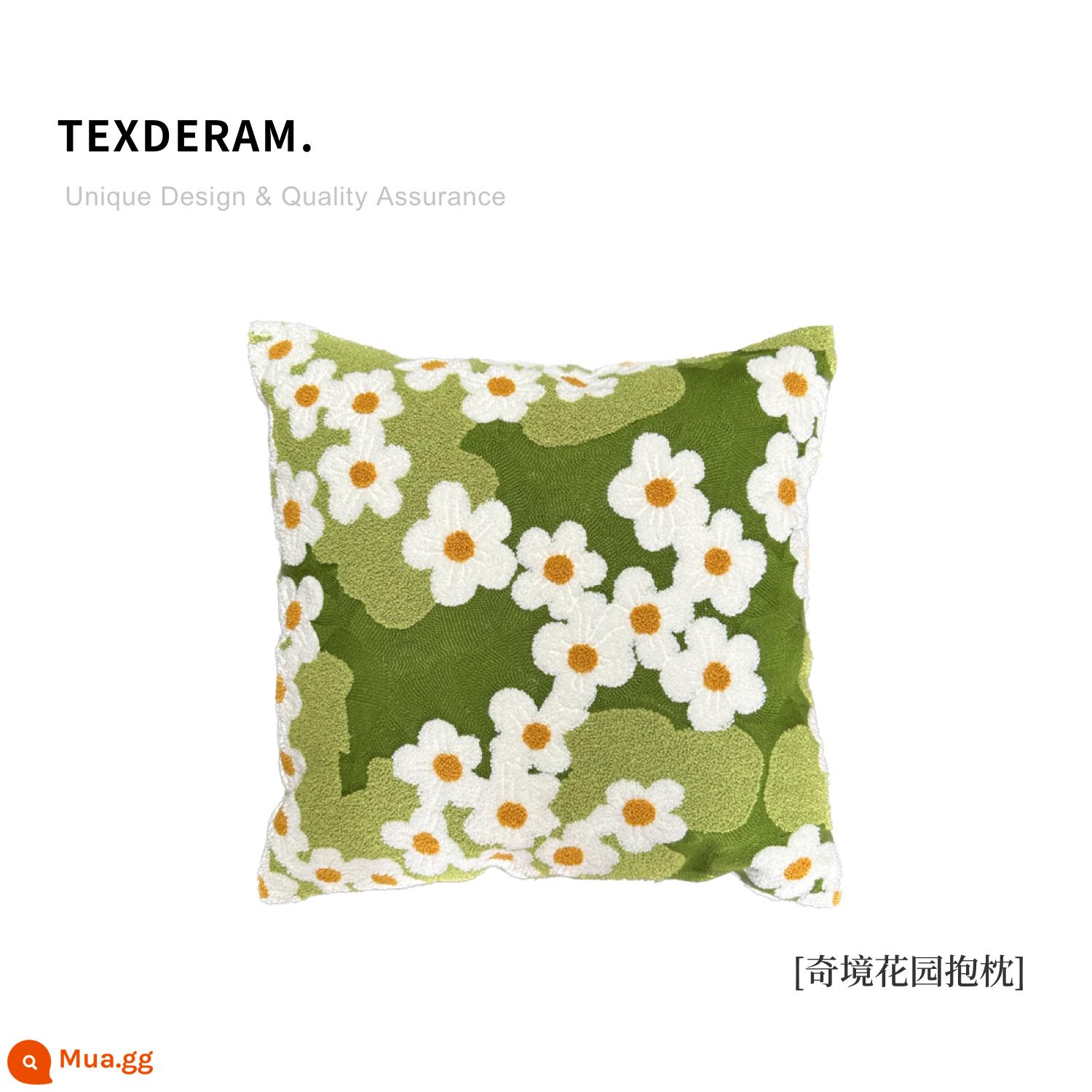 Texdream Thái Độ Vườn Thần Tiên Handmade Thảm Len Nghệ Thuật Tươi Sofa Gối Phòng Khách Bàn Thảm - [Khu vườn thần tiên | Gối thêu ba chiều] Hàng có sẵn, giao hàng trong vòng 2 ngày