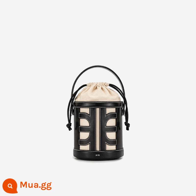 JW PEI Bucket Bag BUCKET Niche Design Hollow Bucket Bag Fashion Trend Túi Cao Cấp 4B06 - đen