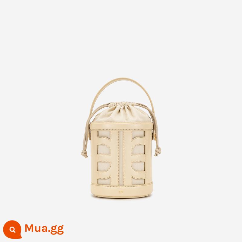 JW PEI Bucket Bag BUCKET Niche Design Hollow Bucket Bag Fashion Trend Túi Cao Cấp 4B06 - nâu nhạt