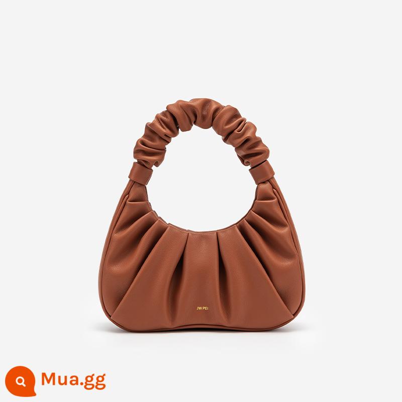 JW PEI cloud bag GABBI niche design bag túi sát nách new bag bag bag túi gấp nữ 2T03 - Nâu sâm