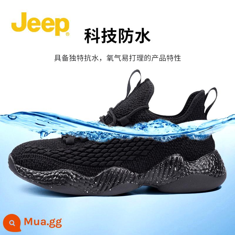 Jeep Jeep Nam Giày Thể Thao Chống Thấm Nước Mùa Hè Mới Ngày Mưa Giày Ngoài Trời Chống Trơn Trượt Nam Tất Cả Trận Đấu - Màu đen (phong cách chính)