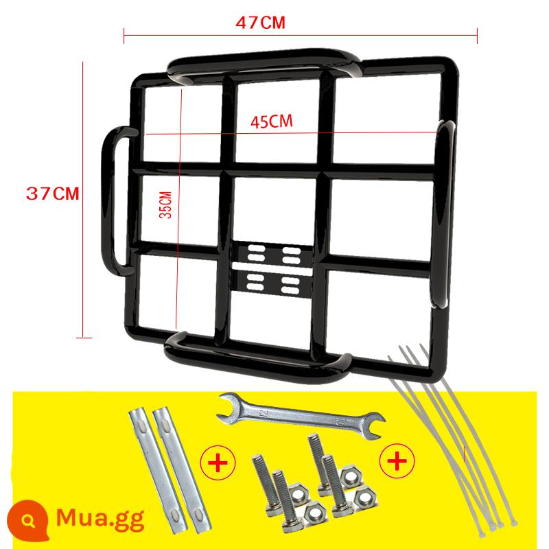 Xe điện kệ phía sau giá đỡ kệ hộp giao hàng đuôi cố định giá đỡ đa năng khung xe máy sửa đổi kệ - Mẫu lan can [đường kính trong 45*35] ống dày 16mm