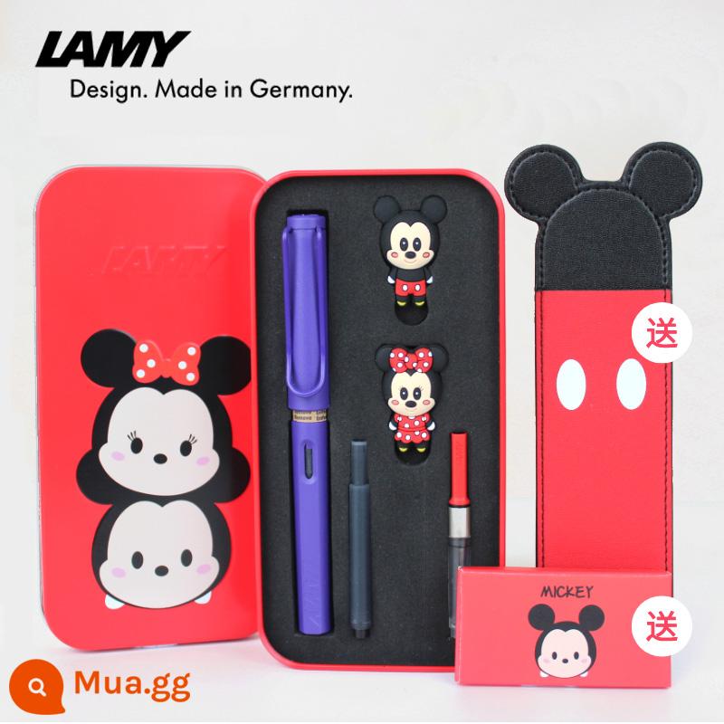 Ngày lễ tình nhân Năm mới Kỷ Mão Lamy Lễ hội mùa xuân món quà sinh nhật cô giáo dành cho bạn gái tặng bạn gái sáng tạo và thiết thực - Mickey và Minnie-Violet [Hộp sắt tinh tế]