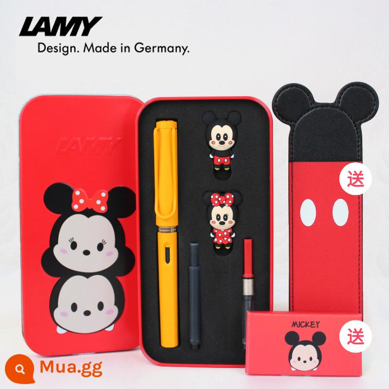 Ngày lễ tình nhân Năm mới Kỷ Mão Lamy Lễ hội mùa xuân món quà sinh nhật cô giáo dành cho bạn gái tặng bạn gái sáng tạo và thiết thực - Mickey và Minnie-Xoài Vàng [Hộp Sắt Tinh Tế]