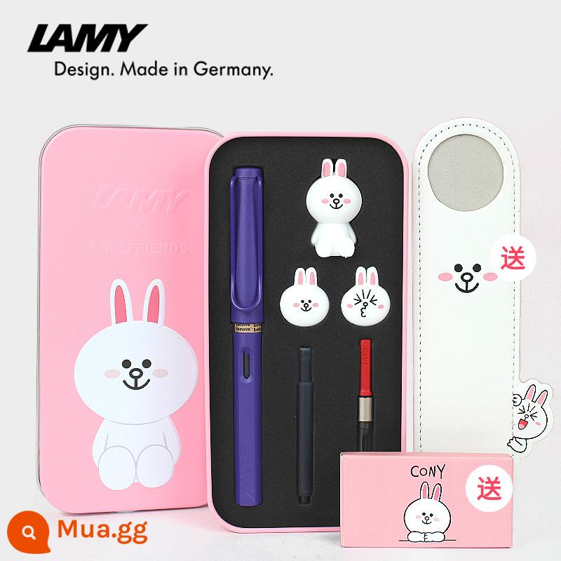 Ngày lễ tình nhân Năm mới Kỷ Mão Lamy Lễ hội mùa xuân món quà sinh nhật cô giáo dành cho bạn gái tặng bạn gái sáng tạo và thiết thực - Coni Rabbit-Tím [Hộp Sắt Tinh Tế]