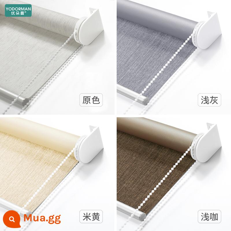 Bạn Duo Man Linen Full Shading Rèm Rèm Rèm kéo dài -Phong cách học Phòng ngủ Phòng ngủ BALCONY BALSCREEN cuộn trục bóng rèm - Kiểu dáng đơn giản (chọn màu) bán bóng