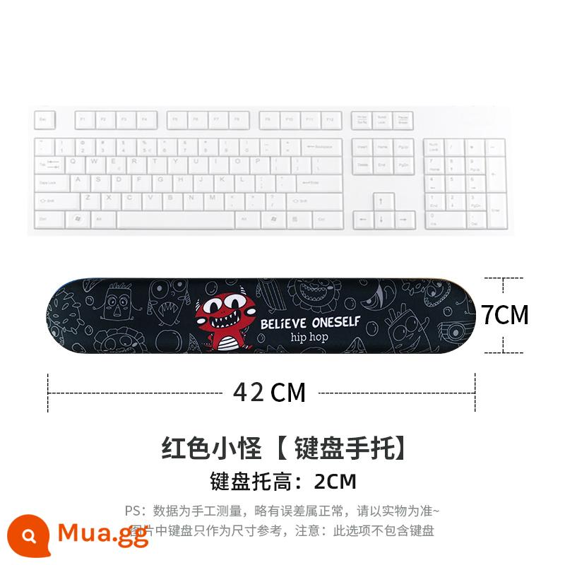 Không gian sáng tạo guitar tay trượt đệm chuột nối dây silicon bàn phím 3d 3d ba chiều anime con trai dày - Quái vật nhỏ màu đỏ (phần còn lại của bàn phím)