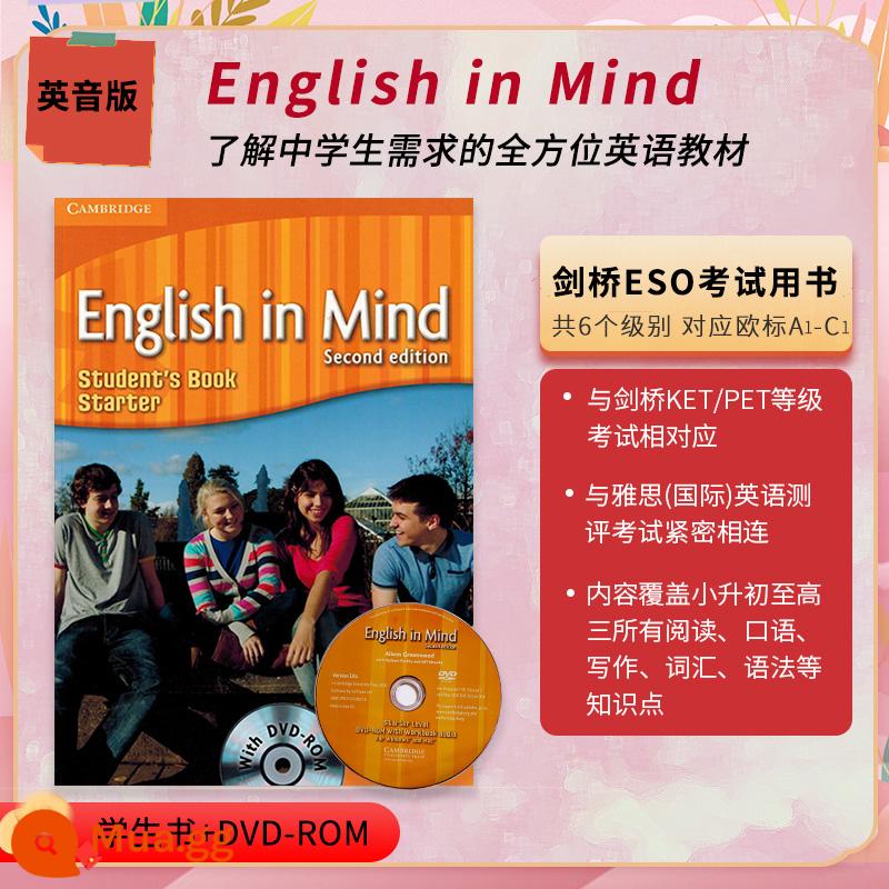 Giáo trình giảng dạy tiếng Anh gốc bản gốc Cambridge University Press nhập khẩu English English in mind star - sách học sinh mới bắt đầu