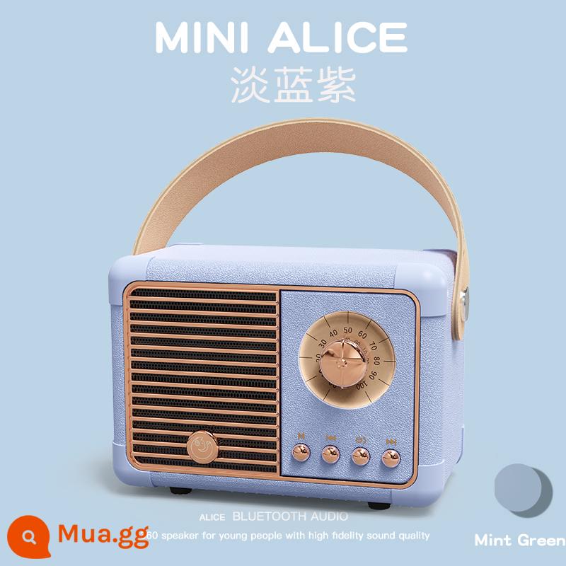 Âm thanh retro loa bluetooth không dây máy tính đĩa U nhỏ đài FM ngoài trời món quà sinh nhật dễ thương cho bé gái - Âm thanh vòm HFIF lớn Pro MAX Hemerocallis màu tím/đài FM/siêu âm trầm