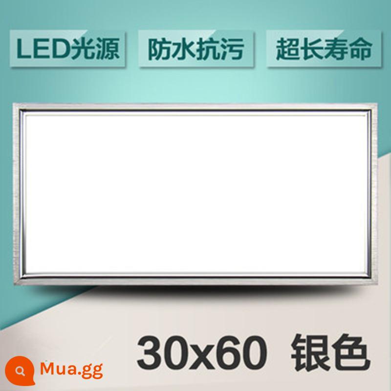 Tích hợp đèn LED âm trần nhà bếp bột phòng ánh sáng bằng nhôm hình tam giác nhúng 30x30x60x300x600 đèn phẳng - 30*60 bạc 24 watt