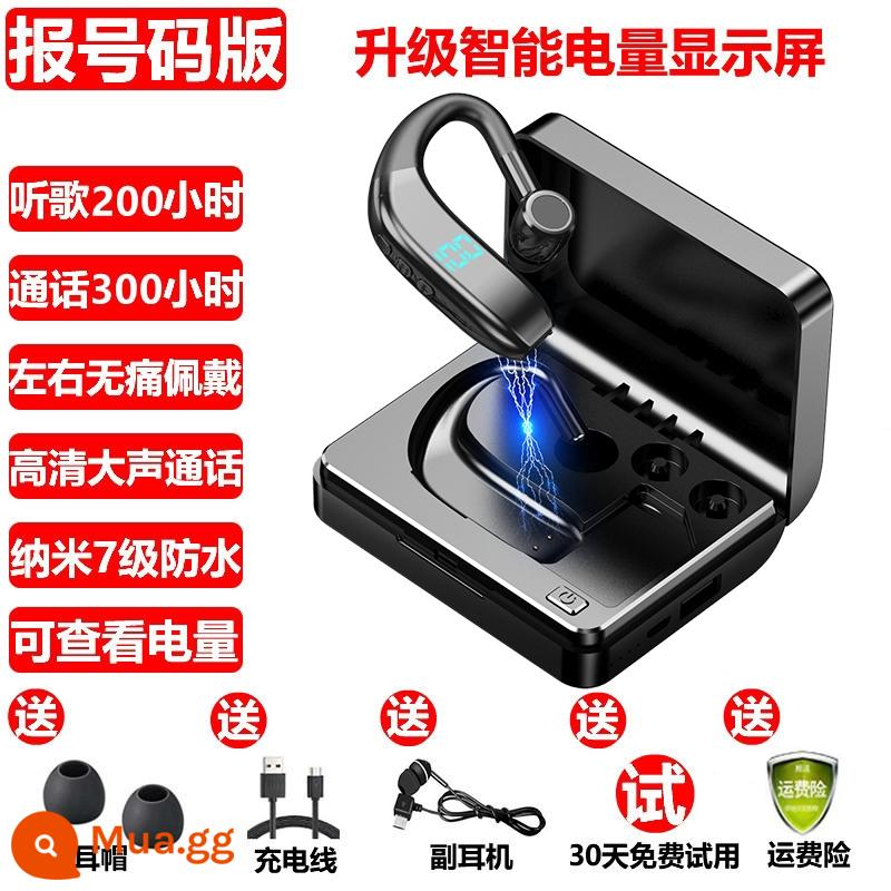 Tai nghe bluetooth không dây Eagleshang K9 tên telegram đến 2022 loại móc tai đơn và đôi mới thời gian chờ siêu dài - Số cuộc gọi đến [hiển thị pin + thời gian đàm thoại 200 giờ + ngăn sạc + bảo hành trọn đời