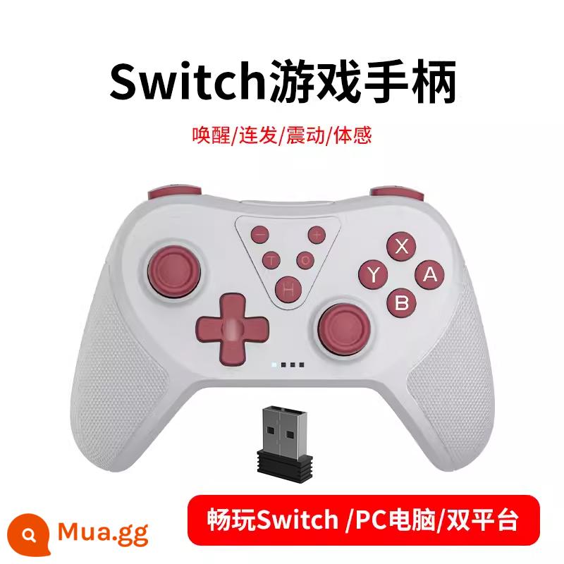 chuyển đổi pro điều khiển ns bluetooth không dây somatosensory máy tính hơi nước có dây trò chơi Zelda Kingdom Tears NS somatosensory pro Zelda Mario xe hơi trong nước PC không dây Hơi nước - tay cầm công tắc [màu thỏ đỏ] + đầu thu không dây PC