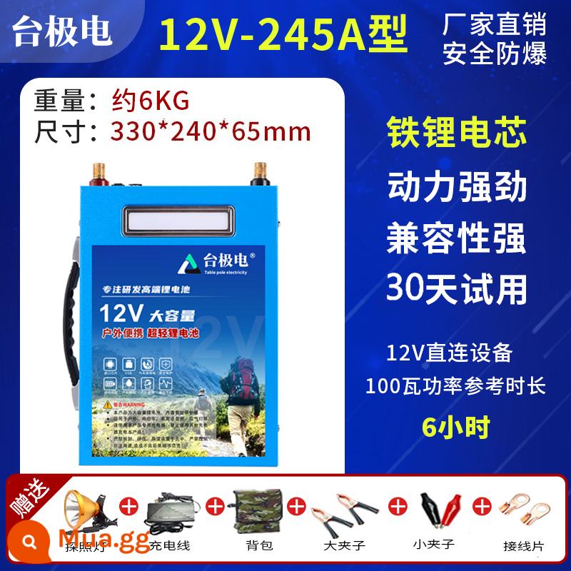 Pin lithium 12v dung lượng lớn và công suất cao 80ah100 av pin ngoài trời ternary nhôm sắt photphat siêu nhẹ pin lithium - Bàn ủi lithium 245A + SF Express miễn phí vận chuyển + bảo hành 10 năm, đổi mới sau 5 năm