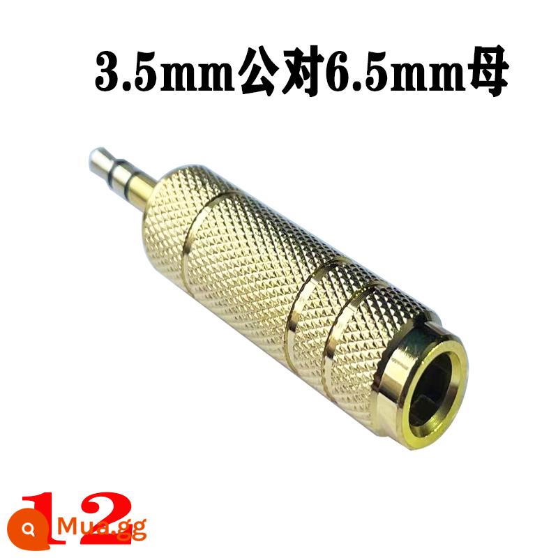 Miễn phí vận chuyển 6.5/3.5mm/RCA đầu hoa sen cách mạng rca hoa sen đôi nam nữ thành nữ cắm xả điện đàn piano âm thanh loa điện chuyển dây trộn hoa sen âm thanh AV1 điểm 2 điểm dòng - 12: nữ 3,5mm đến 6,5mm