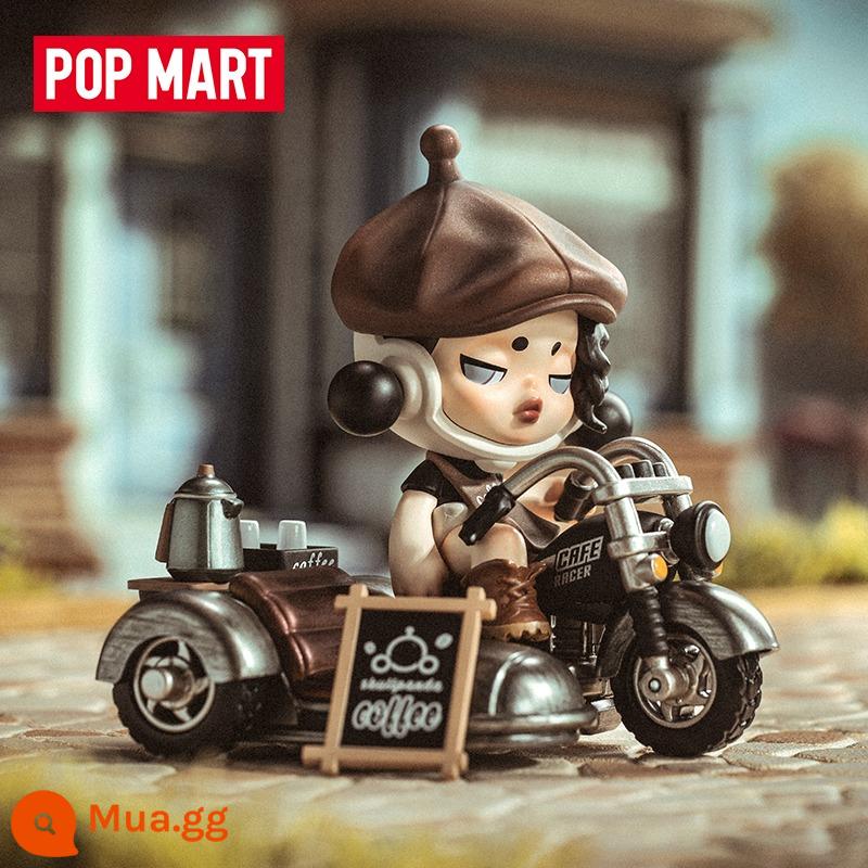 sp9 Bubble Mart SKULPPANDA Buổi sáng ngày mai Peak Series Blind Box POPMART Car Tide Play Gift - [Phong cách ẩn] Coffee Knight (Phong cách đã được xác nhận)