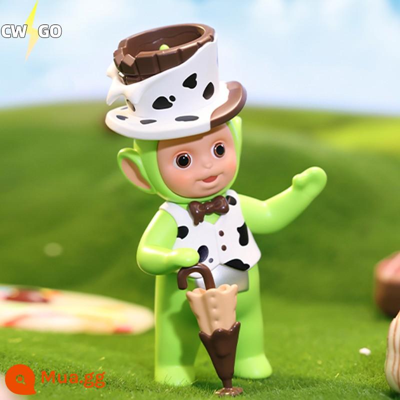 Sản phẩm mới POPMART Bubble Mart Teletubbies Series Dream Candy World Blind Box Model Gift Toy - Xác nhận mở hộp-Kẹo socola sữa