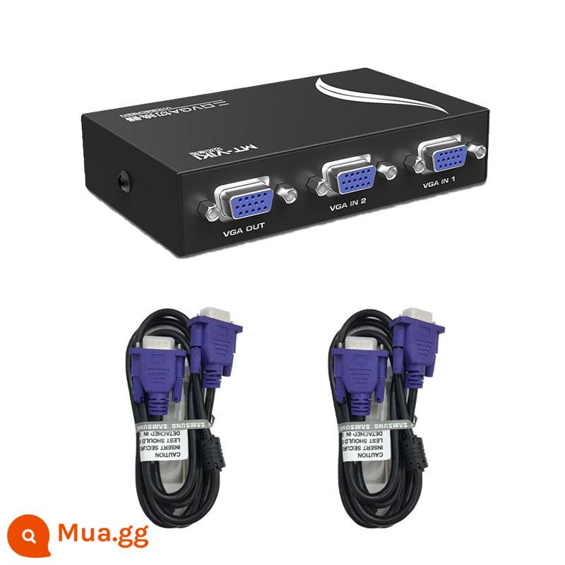 E Thời gian mạng và không gian Giám sát máy tính Máy chủ VGA Chuyển đổi màn hình bốn -In -Me - Switch 2 cổng 2 line