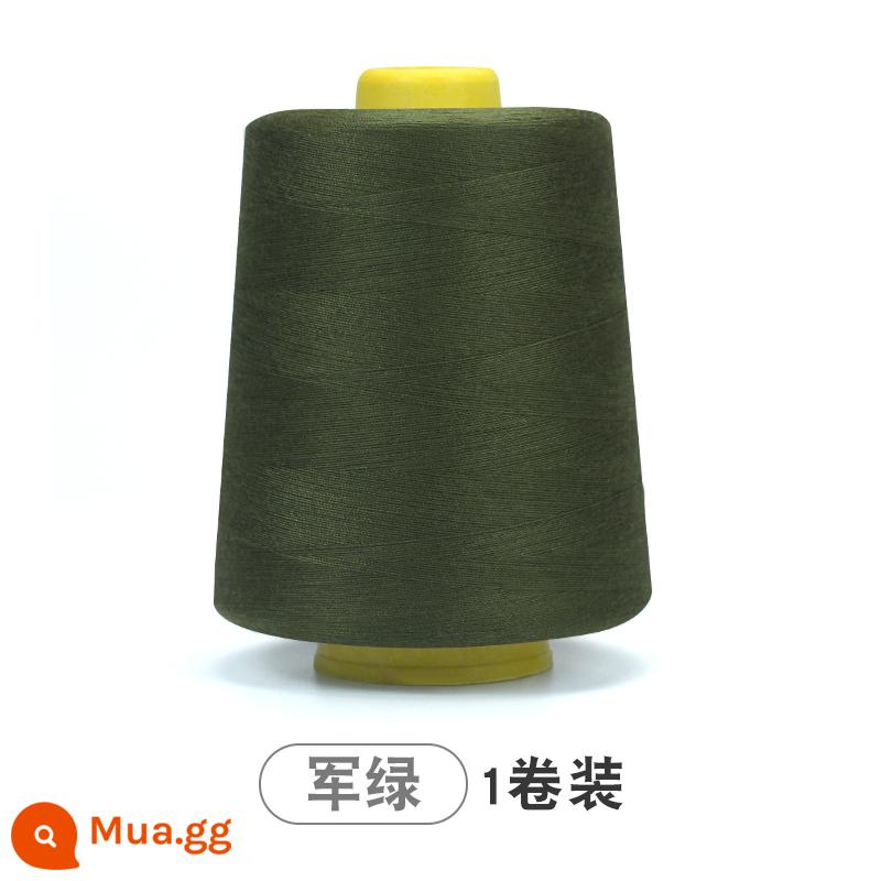 Chỉ may cuộn lớn 8000 thước chỉ may chỉ may gia đình 402 sợi polyester chùa chỉ may máy kim chỉ trắng - Quân xanh 8000 thước [1 tập]