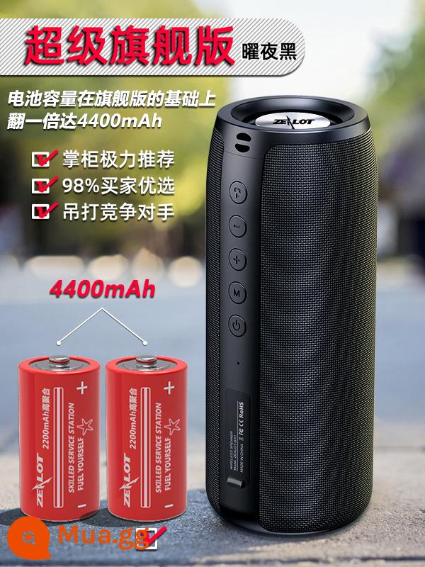 Người đam mê Loa Bluetooth mới Âm lượng lớn Âm thanh vòm 3D Chất lượng cao Di động ngoài trời Square Dance Loa siêu trầm quá cân Home Net Red Model Âm thanh nhỏ Ổ đĩa bút có thể cắm Âm thanh Douyin Wireless - Yao Ye Black [Phiên bản hàng đầu loa kép được nâng cấp lên dung lượng lớn 4400mAh]