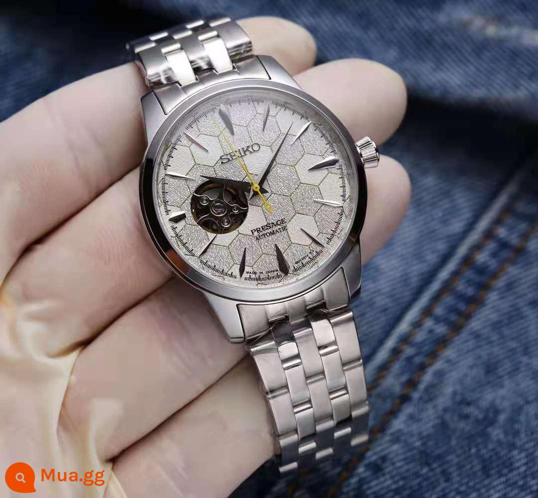 Đồng hồ Seiko nam Zhao Youting cùng phi công cocktail cảm hứng đồng hồ nam cơ khí tự động chống thấm nước SRPB41J1 - mô hình trái đất