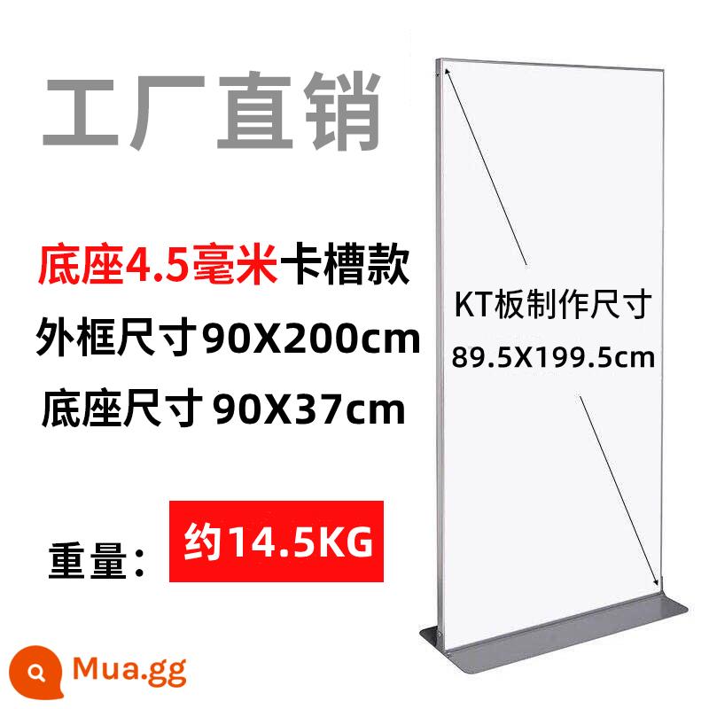 Lilie Màn hình hiển thị giá KT KT Hiển thị giá đỡ Yirabuba Hướng dẫn công khai - Đế 4.5MM 90*200