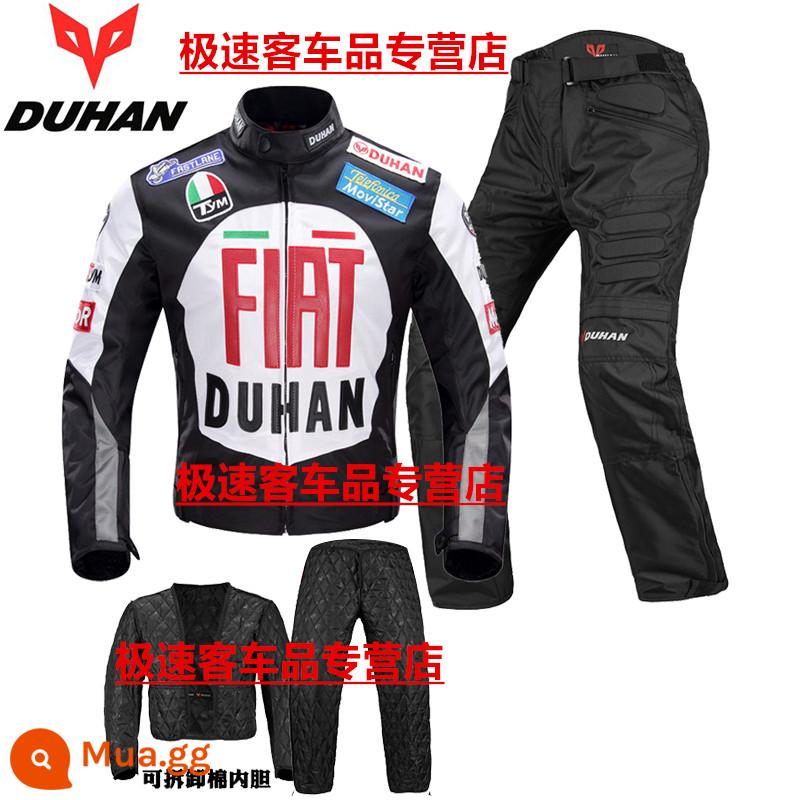 Duhan Racing Motor Motor Muff và Milter Circuit Women's Off -Road điều khiển Knight Motorcycle Set - Bộ vest đen 082 [áo và quần có lót]