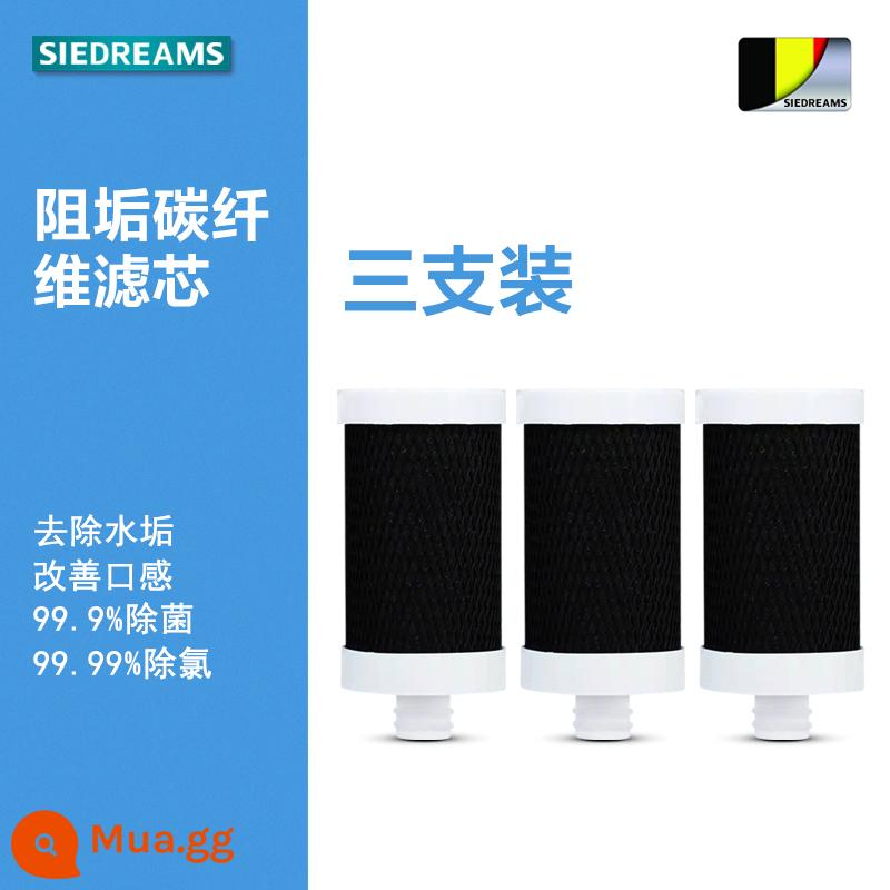 Máy lọc nước SIEDREAMS của Đức vòi lọc hộ gia đình bằng thép không gỉ tẩy cặn uống trực tiếp lõi máy lọc - Bộ 3 lõi lọc riêng biệt (không kèm máy lọc nước)